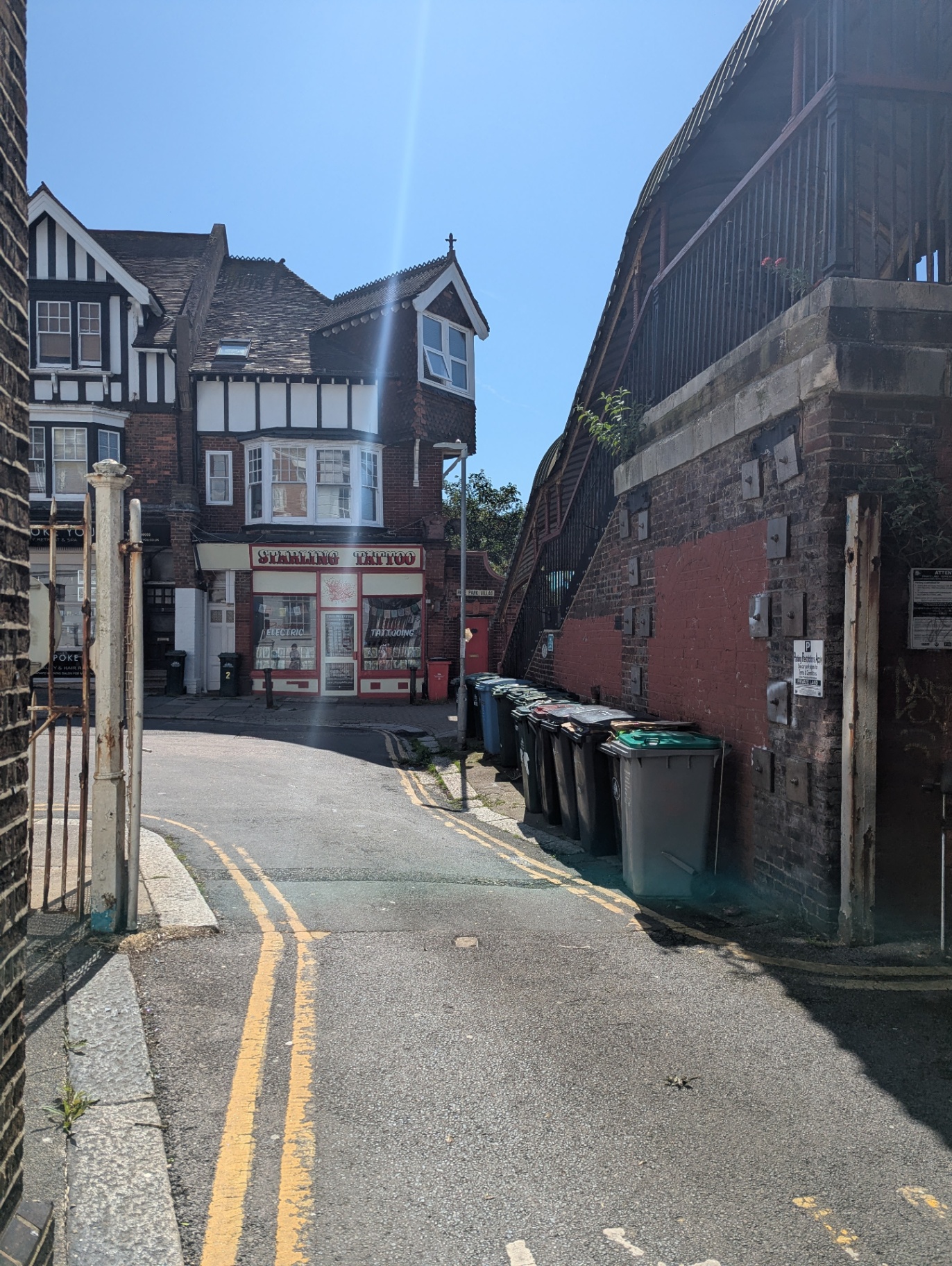 The lane approaching the Freedom Works Creative Hub