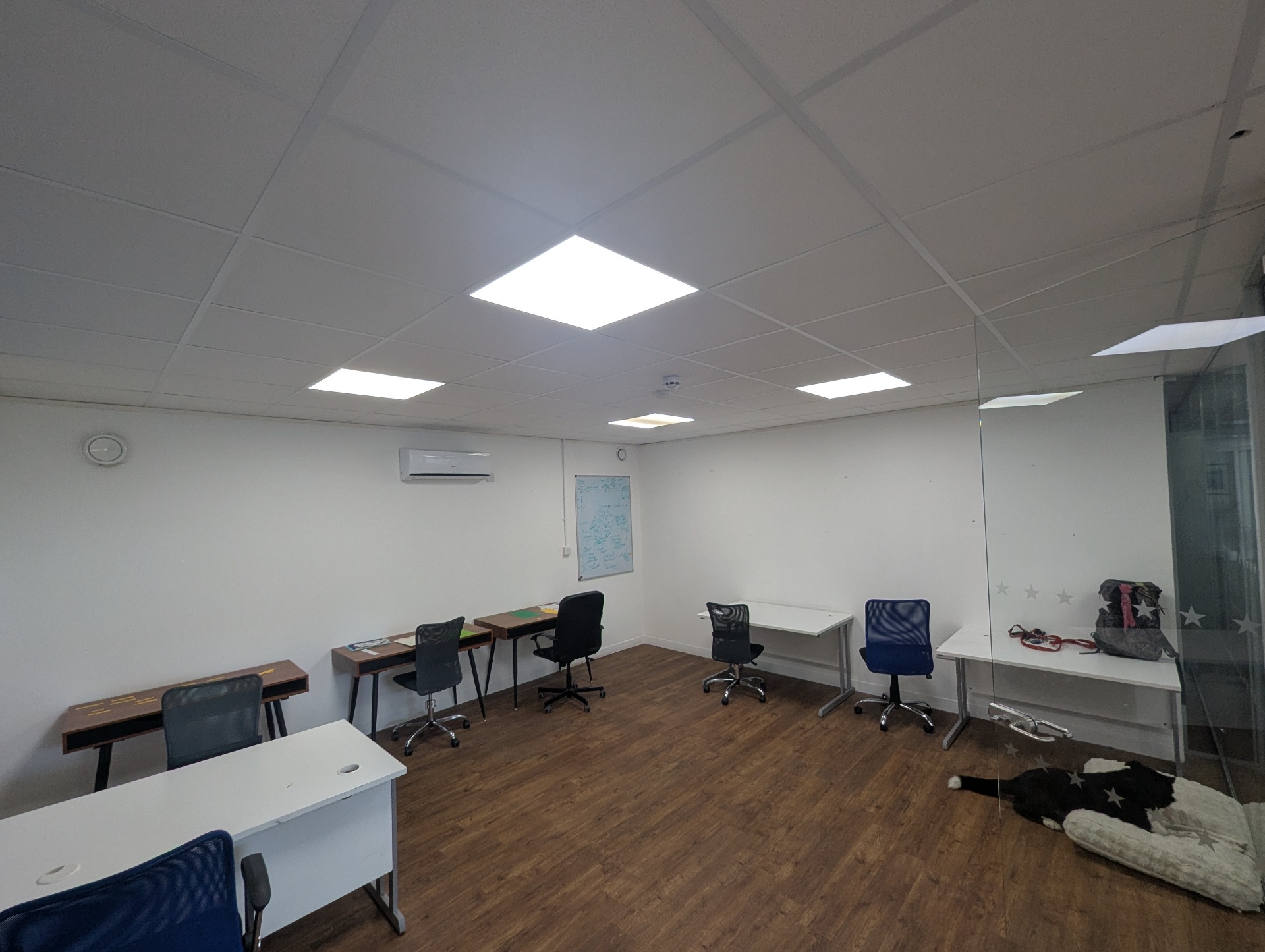 Wider view of the workspace