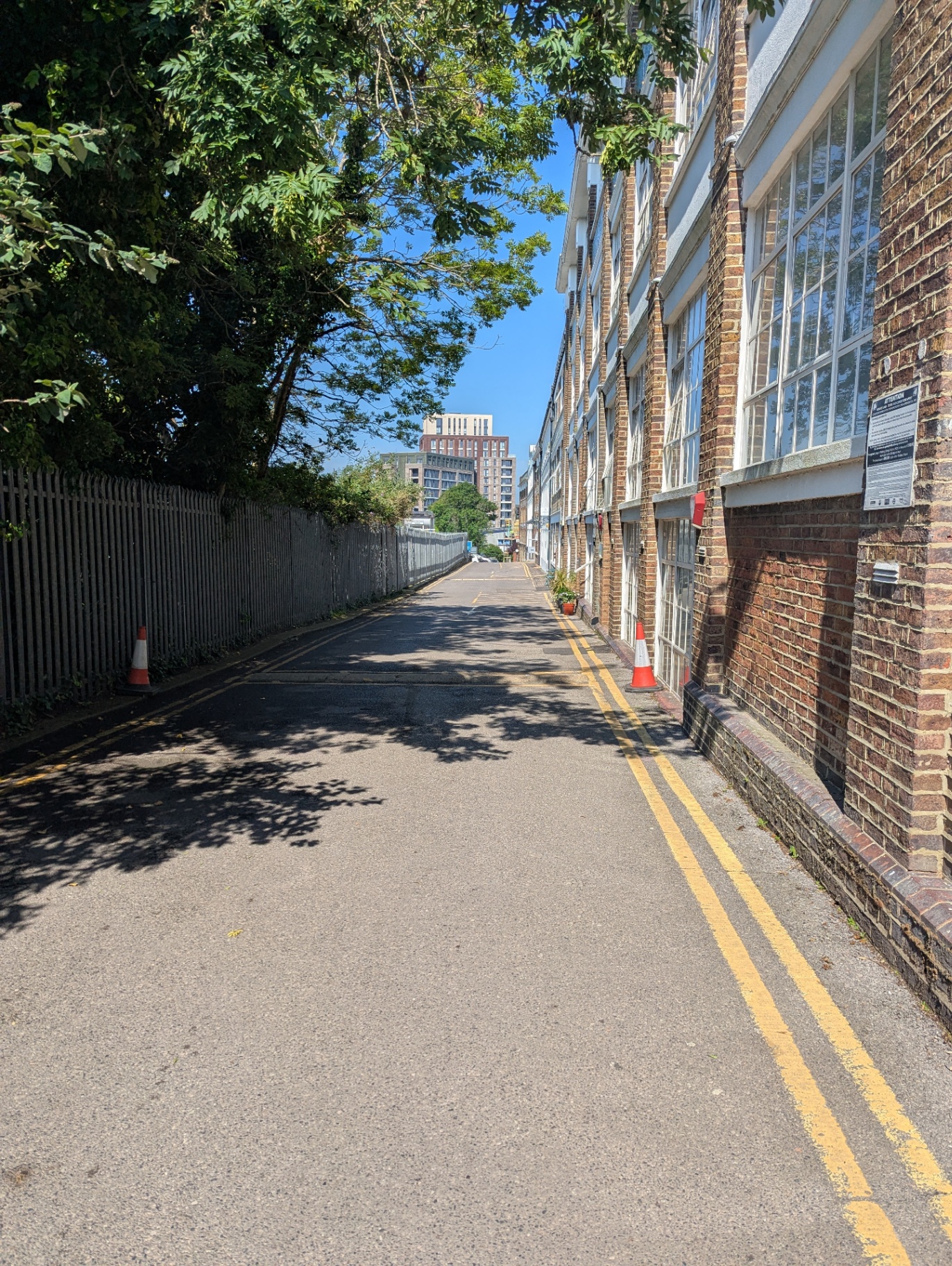 Street view towards the Creative Hub building